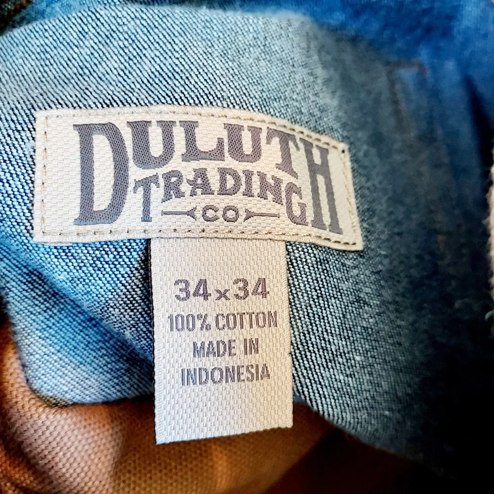 Duluth Dark Wash Jeans Size 34 X 34